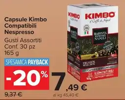 Carrefour Market Capsule Kimbo Compatibili Nespresso offerta