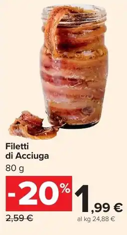Carrefour Market Filetti di Acciuga offerta