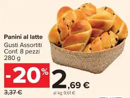Carrefour Market Panini al latte offerta