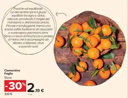 Carrefour Market Clementine Foglia offerta