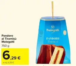 Carrefour Market Pandoro al Tiramisù Melegatti offerta