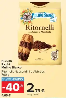 Carrefour Market Biscotti Ricchi Mulino Bianco offerta