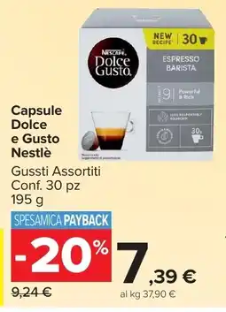 Carrefour Market Capsule Dolce e Gusto Nestlè offerta