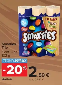 Carrefour Market Smarties Trio offerta