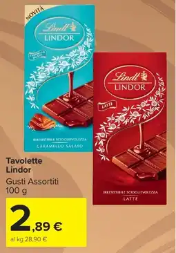 Carrefour Market Tavolette Lindor offerta