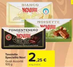 Carrefour Market Tavolette Specialità Novi offerta
