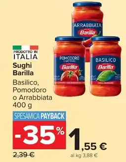 Carrefour Market Sughi Barilla offerta
