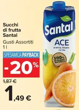Carrefour Market Succhi di frutta Santal offerta