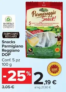 Carrefour Market Snacks Parmigiano Reggiano DOP offerta