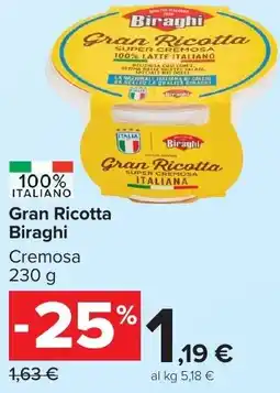 Carrefour Market Gran Ricotta Biraghi offerta