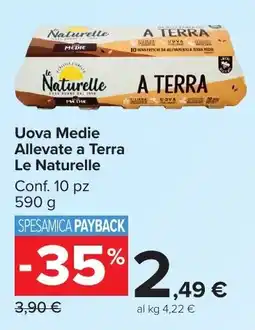 Carrefour Market Uova Medie Allevate a Terra Le Naturelle offerta