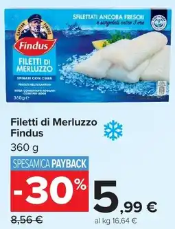 Carrefour Market Filetti di Merluzzo Findus offerta