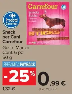 Carrefour Market Snack per Cani Carrefour offerta