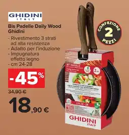 Carrefour Market Bis Padelle Daily Wood Ghidini offerta