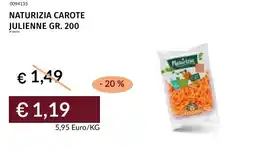 Prezzemolo e Vitale Naturizia carote julienne offerta