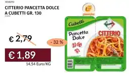 Prezzemolo e Vitale Citterio pancetta dolce a cubetti offerta