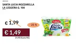 Prezzemolo e Vitale Santa lucia mozzarella la leggera offerta