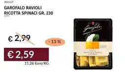 Prezzemolo e Vitale Garofalo ravioli ricotta spinaci offerta