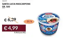 Prezzemolo e Vitale Santa lucia mascarpone offerta