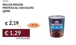 Prezzemolo e Vitale Muller mousse proteica al cioccolato offerta