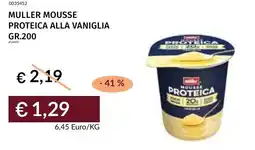Prezzemolo e Vitale Muller mousse proteica alla vaniglia offerta