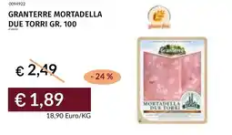 Prezzemolo e Vitale Granterre mortadella due torri offerta