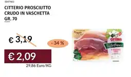 Prezzemolo e Vitale Citterio prosciutto crudo in vaschetta offerta