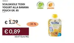 Prezzemolo e Vitale Scaldasole teddi yogurt alla banana pouch offerta