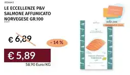 Prezzemolo e Vitale Le eccellenze p&v salmone affumicato norvegese offerta
