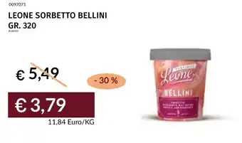 Prezzemolo e Vitale Leone sorbetto bellini offerta