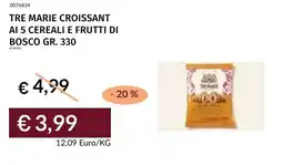 Prezzemolo e Vitale Tre marie croissant ai 5 cereali e frutti di bosco offerta