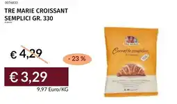 Prezzemolo e Vitale Tre marie croissant semplici offerta