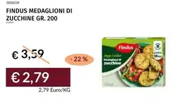 Prezzemolo e Vitale Findus medaglioni di zucchine offerta