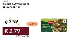 Prezzemolo e Vitale Findus bastoncini di spinaci offerta