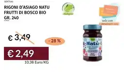 Prezzemolo e Vitale Rigoni d'asiago natu frutti di bosco bio offerta