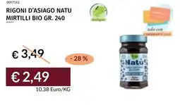 Prezzemolo e Vitale Rigoni d'asiago natu mirtilli bio offerta