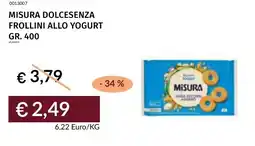 Prezzemolo e Vitale Misura dolcesenza frollini allo yogurt offerta