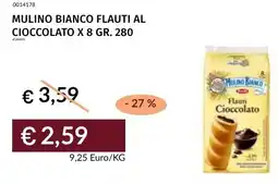 Prezzemolo e Vitale Mulino bianco flauti al cioccolato offerta