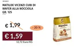 Prezzemolo e Vitale Matilde vicenzi cubi di wafer alla nocciola offerta