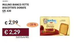 Prezzemolo e Vitale Mulino bianco fette biscottate dorate offerta