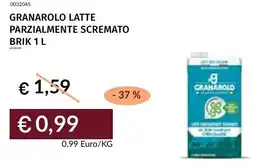 Prezzemolo e Vitale Granarolo latte parzialmente scremato brik offerta