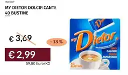Prezzemolo e Vitale My dietor dolcificante 40 bustine offerta