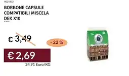 Prezzemolo e Vitale Borbone capsule compatibili miscela dek x10 offerta