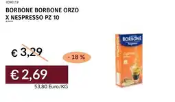 Prezzemolo e Vitale Borbone borbone orzo x nespresso pz 10 offerta