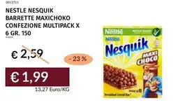 Prezzemolo e Vitale Nestle nesquik barrette maxichoko confezione multipack offerta