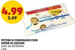 PENNY Fettine di formaggio fuso SAPOR DI CASCINA offerta