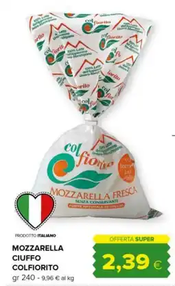 Tigre Mozzarella ciuffo colfiorito offerta