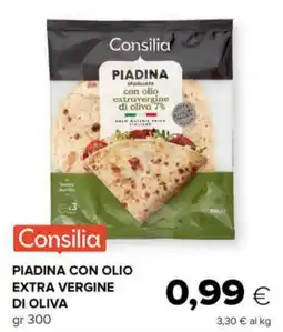 Tigre Consilia piadina con olio extra vergine di oliva offerta