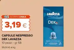Tigre Capsule nespresso dek LAVAZZA offerta
