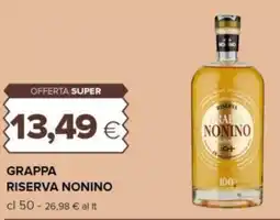 Tigre Grappa riserva nonino offerta